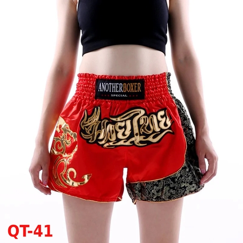 Quần Muay Thái Another Boxer Chính Hãng Muay Thai Short Chất Liệu Satin Cao Cấp | QT-041