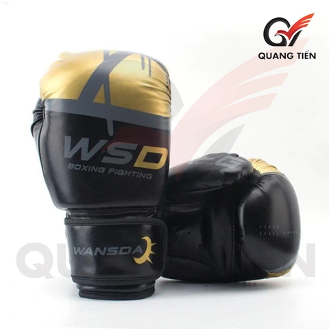 Găng tay boxing WSD chính hãng màu Đen Vàng
