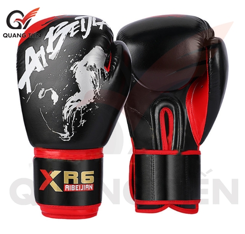 Găng tay Boxing ABJ cao cấp chính hãng - màu đen