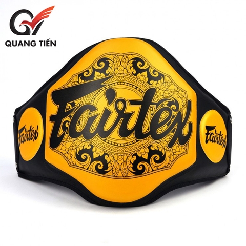 Đích bụng fairtex Microfiber Belly Pad cao cấp chính hãng ( đen vàng )