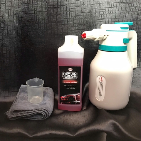 Combo Bình phun bọt tuyết rửa xe và nước rửa xe ô tô không chạm HPK