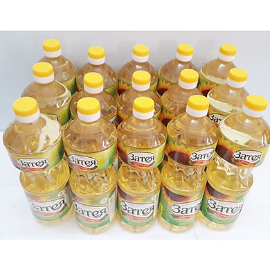 Thùng dầu ăn nhập khẩu ZATEYA 1 lít (15 chai/thùng)
