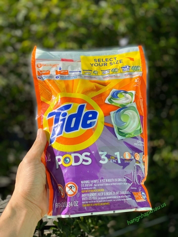 VIÊN GIẶT - XẢ - TIDE PODS ( 3 TRONG 1 ) - MADE IN USA.