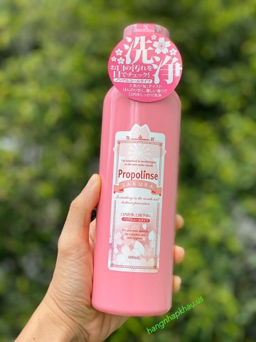 Nước súc miệng Propolinse Sakura (600ml) - MADE IN JAPAN.