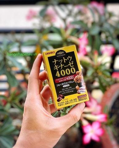 Viên Uống Chống Đột Quỵ Orihiro Nattokinase 4000FU (60 viên) - MADE IN JAPAN.