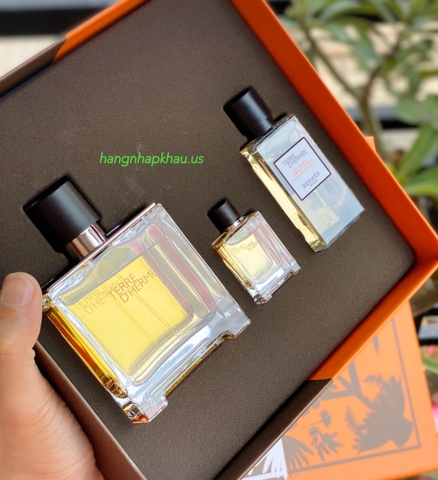 Gift Set Terre D'Hermes Pure Perfume - MADE IN FRANCE.