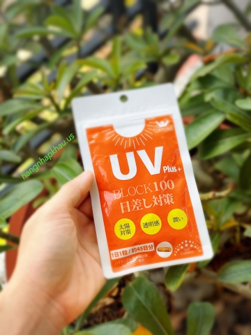 Viên chống tia UV PLUS BLOCK 100 (45 viên) - MADE IN JAPAN.