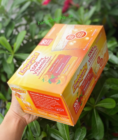 Bột hòa tan Emergen-C® 1000mg (90 gói) - MADE IN USA.