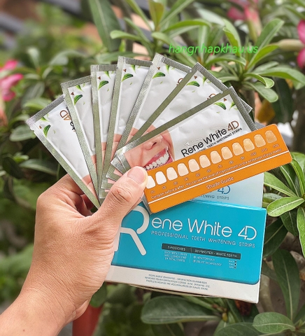 Rene White 4D Professional Teeth Whitening Strips (7 cặp) – MADE IN USA.