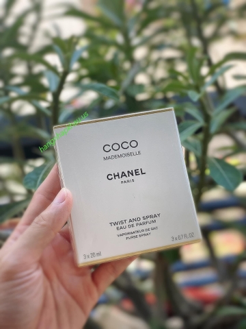Gift set Chanel Coco Mademoiselle EDP (3x20ml) - MADE IN FRANCE.