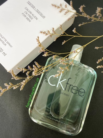 Calvin Klein CK Free EDT 100ml TESTER - MADE IN FRANCE.