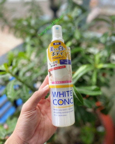 Xịt dưỡng trắng da toàn thân White ConC Body Lotion (245ml) - MADE IN JAPAN.
