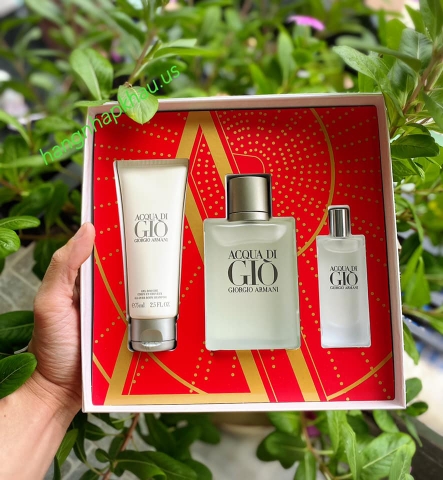 Gift set Giorgio Armani Acqua Di Gio Pour Homme EDT (3pcs) - MADE IN FRANCE