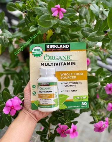 Vitamin hữu cơ tổng hợp Kirkland Organic Multivitamin (80 ngày) - MADE IN USA.