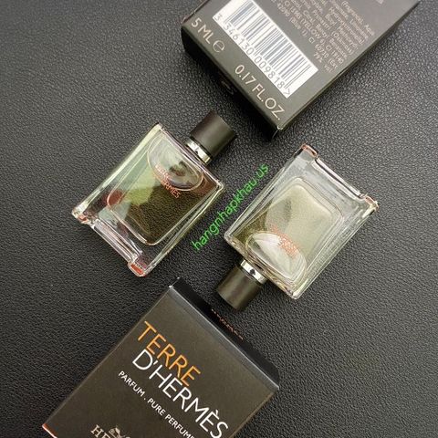 Hermes Terre d’Hermes Pure Parfum 5ml - MADE IN FRANCE.
