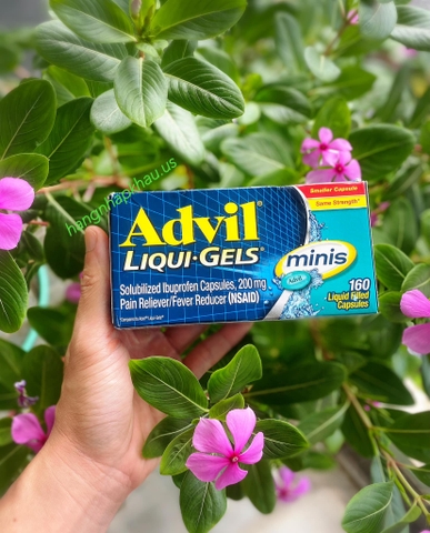 Giảm đau hạ sốt Advil Liqui Gel Minis 200mg (160 viên) - MADE IN USA.