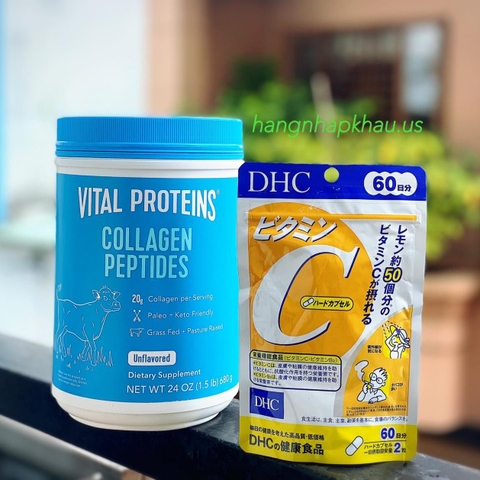 COMBO COLLAGEN THỦY PHÂN VÀ VITAMIN C DHC