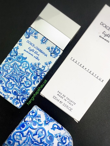 Dolce & Gabbana Light Blue Summer Vibes EDT 100ml TESTER - MADE IN ITALY.