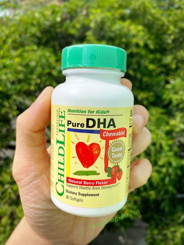 Vitamin ChildLife Pure DHA - Viên Uống Bổ Sung DHA - MADE IN USA.