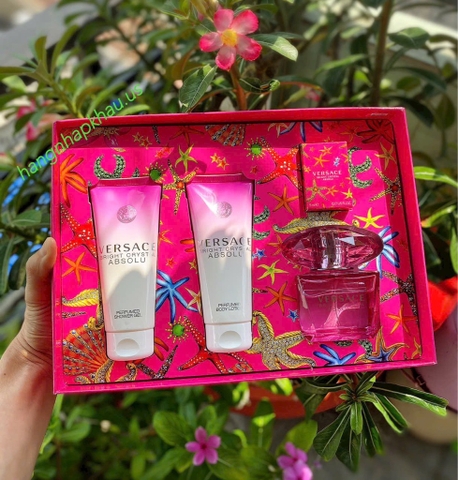 Gift set Versace Bright Crystal Absolu (4pcs) - MADE IN FRACNE.