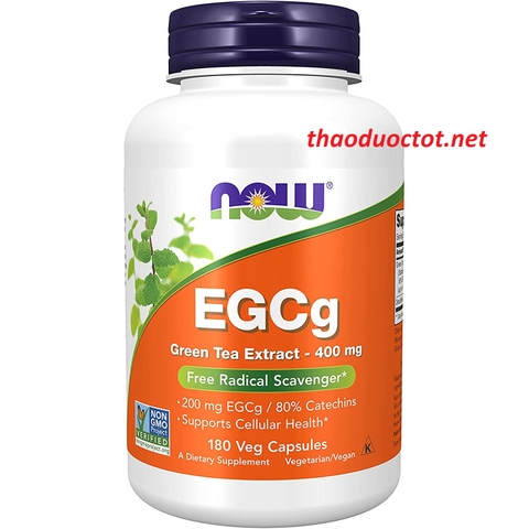 EGCG GREEN TEA EXTRACT 400 MG, 180 VIÊN NOWFOODS