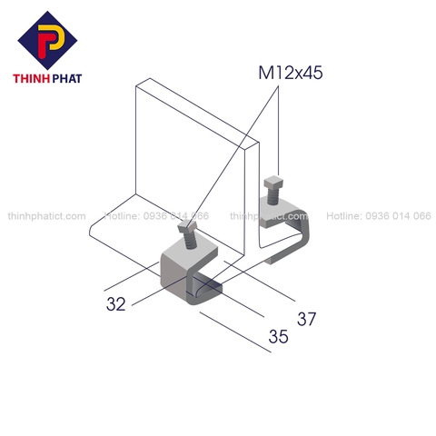 Kẹp Unistrut 01