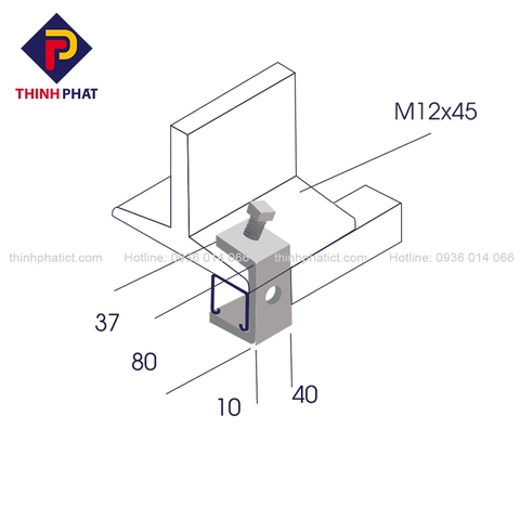 Kẹp Unistrut 02