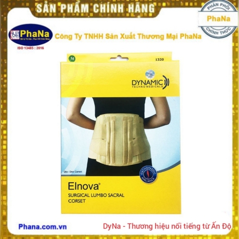 Đai thoát vị đĩa đệm Elnova 1320 -Màu kem