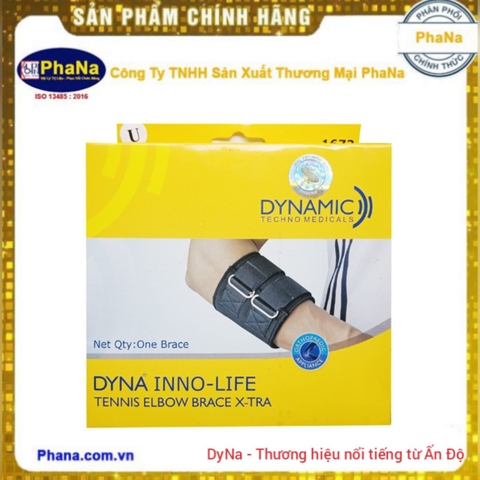 Đai Cẳng Tay Cao Cấp | Dây đai cẳng tay cho tennis, cầu lông, bóng bàn Dyna Infolife Xtra (Hàng nhập Ấn Độ)