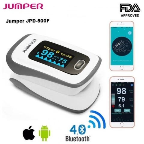 Máy đo nồng độ oxy máu và nhịp tim Jumper JPD-500F (Bluetooth)