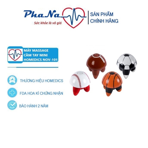 Máy Massage cầm tay Play Ball Mini Massager 3 đầu Homedics NOV-101