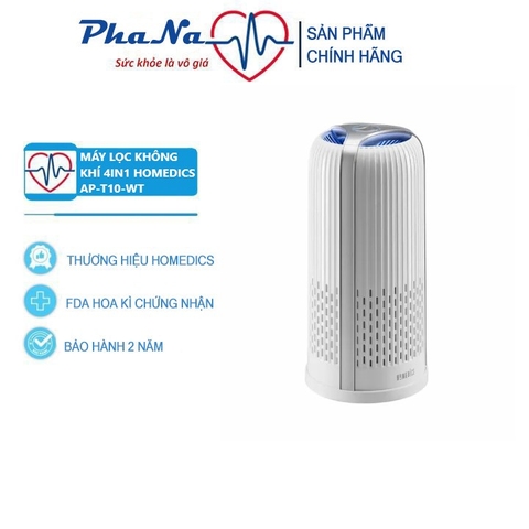 Máy lọc không khí TotalClean 4-In-1 Air Purifier Homedics AP-T10-WT