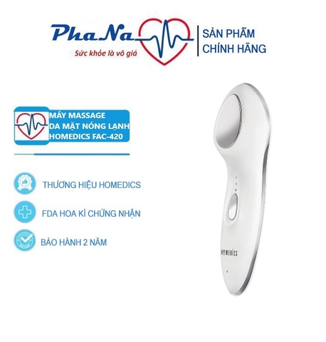 Máy điện di tinh chất nóng lạnh, rung siêu âm HoMedics FAC-420