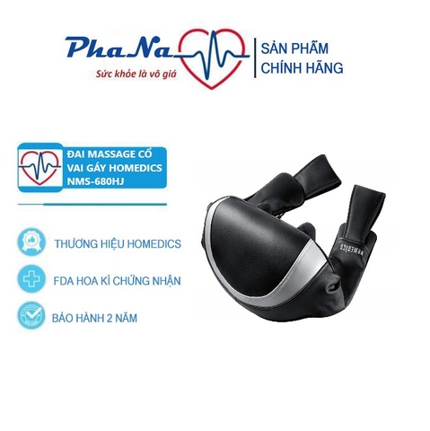 Máy massage cổ và vai gáy cao cấp “Thumbs up”™ công nghệ SHIATSU 3D Tru Touch không dây Pin sạc ( chuyên nghiệp ) NMS-680HJ
