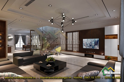 Thiết kế nội thất biệt thự Vinhome Riverside tại Hà Nội