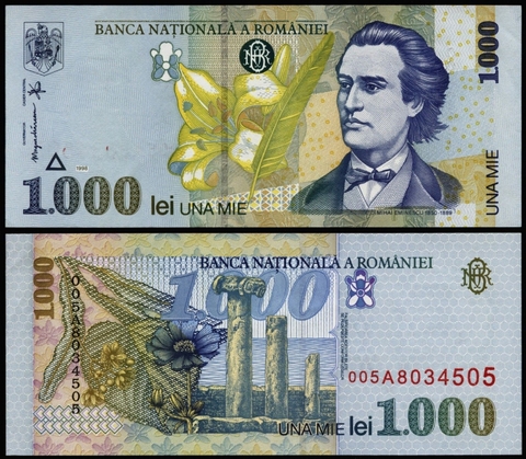 1000 lei Romania 2005