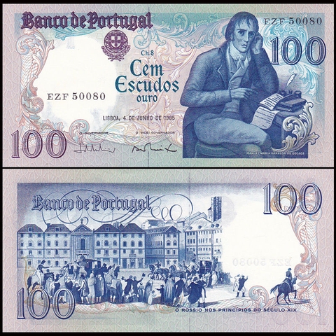 100 escudos Portugal 1985