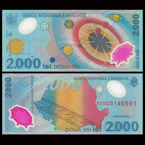 2000 lei Romania 1999
