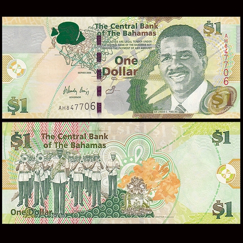 1 dollar Bahamas 2008
