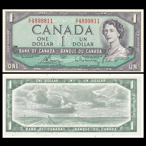 1 dollar Canada 1954