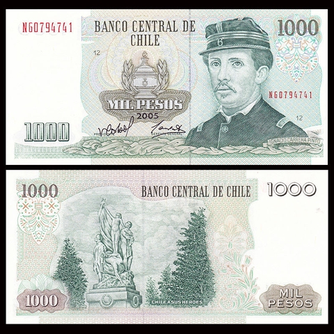 1000 pesos Chile 2005