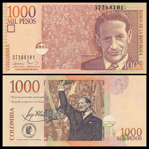 1000 pesos Colombia 2015
