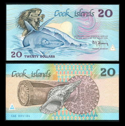 20 dollars Cook Islands 1987