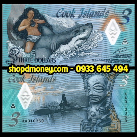 3 dollars Cook Islands 2021