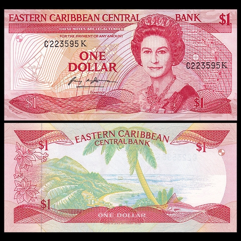 1 dollar Eastern Caribbean 1988