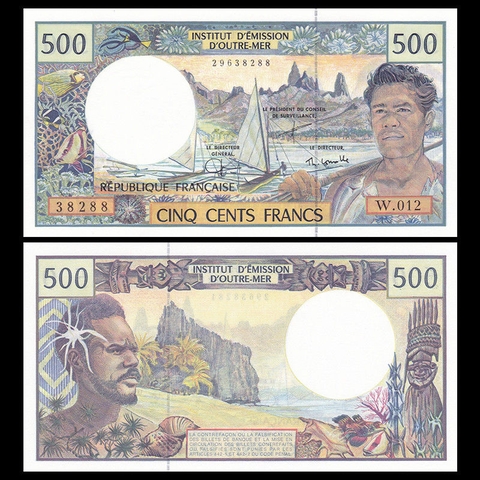 500 francs French Pacific Territories 1992