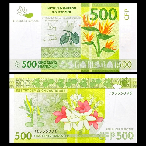 500 francs French Pacific Territories 2014