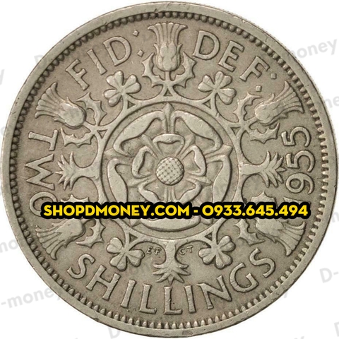 2 shillings Elizabeth II 1953 - 1967