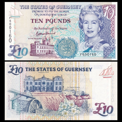 10 pounds Guernsey 1995