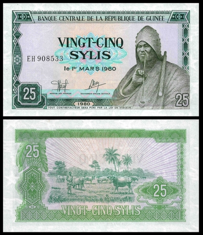 25 sylis Guinea 1980